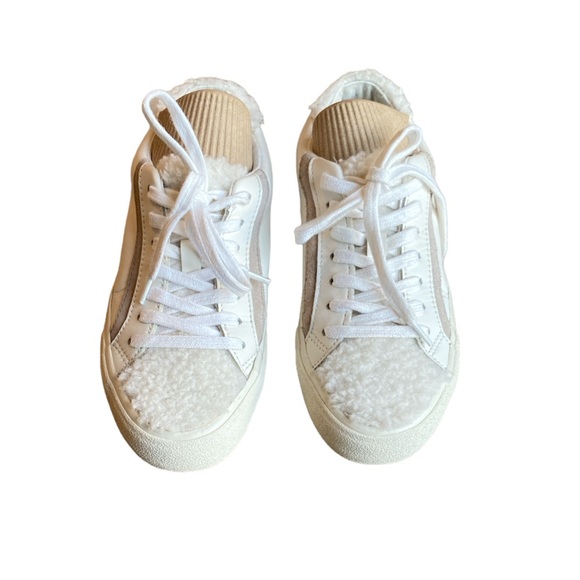 Madewell Sidewalk Low-Top Sneakers in Leather: Sherpa Edition size W5 M3.5 - Picture 6 of 9